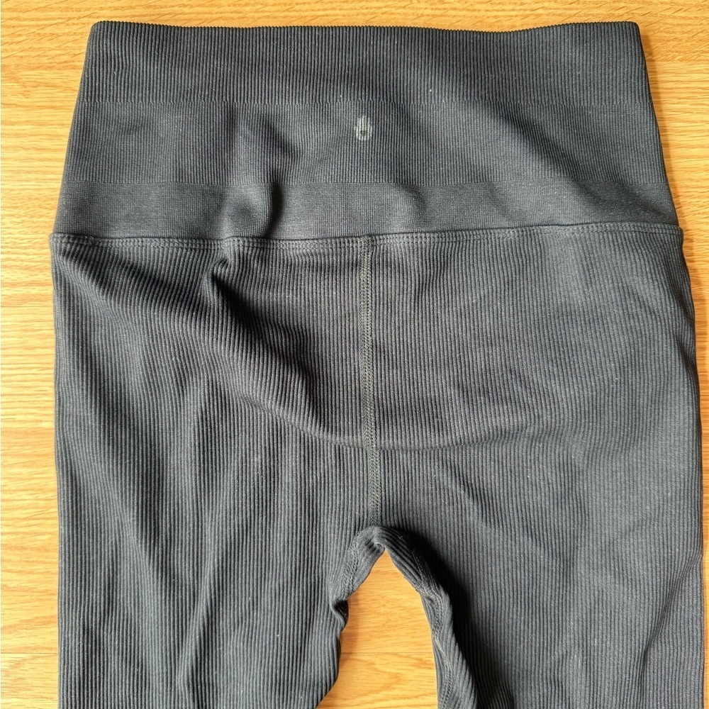 Spiritual Gangster Ribbed Seamless Black High-Waisted Leggings Size XS/S - Picture 8 of 8